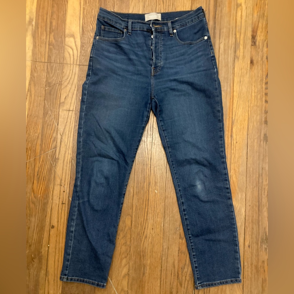 Everlane High Rise Slim Straight Jeans